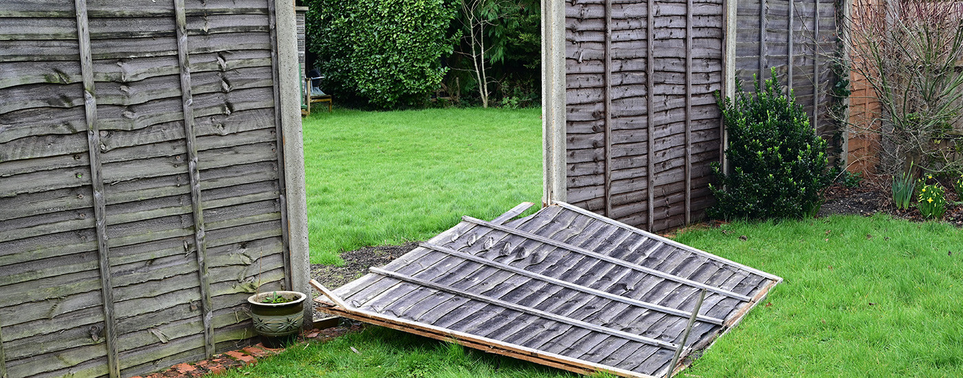How to prevent storm damage to fencing