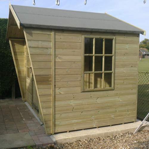 0161252400T&GGreen  Tongue And Groove Cladding Matching Pressure Treated Summerhouse 3